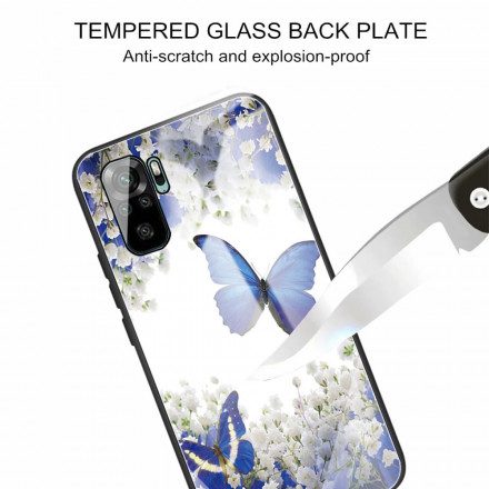 Mobilskal För Xiaomi Redmi Note 10 / 10S Fjärilar I Härdat Glas
