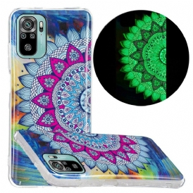 Mobilskal För Xiaomi Redmi Note 10 / 10S Fluorescerande Färgglada Mandala