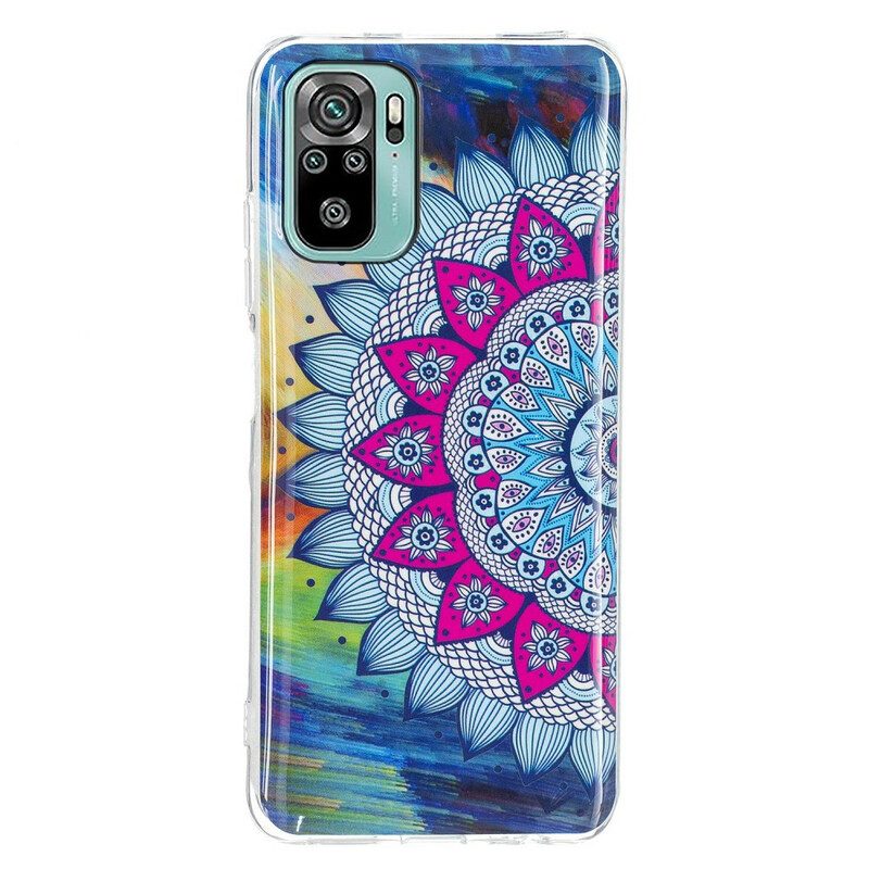 Mobilskal För Xiaomi Redmi Note 10 / 10S Fluorescerande Färgglada Mandala