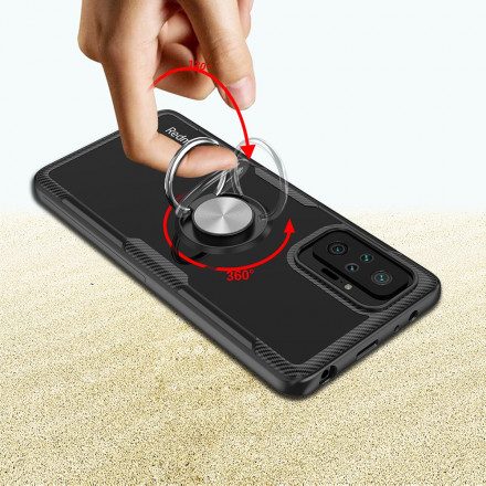 Mobilskal För Xiaomi Redmi Note 10 Pro Kolfibermetallring
