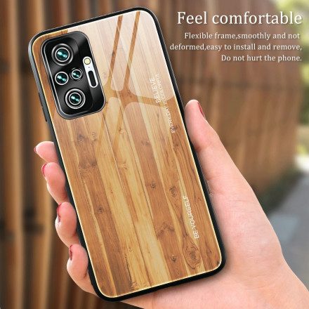 Mobilskal För Xiaomi Redmi Note 10 Pro Trädesign Härdat Glas