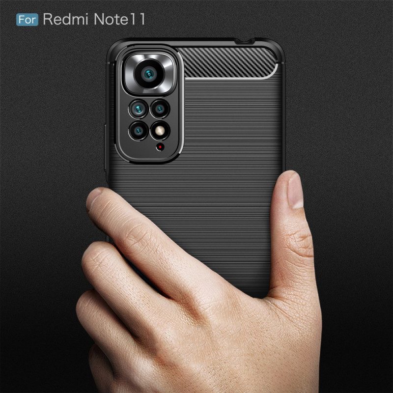 Mobilskal För Xiaomi Redmi Note 11 / 11S Borstad Kolfiber