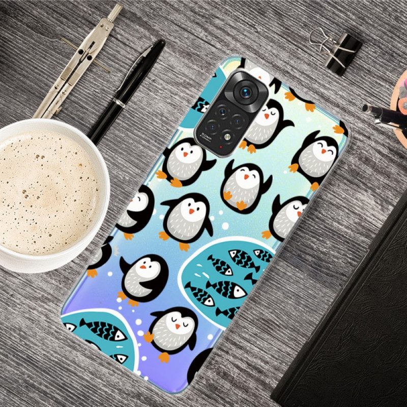 Mobilskal För Xiaomi Redmi Note 11 / 11S Pingviner Och Fiskar