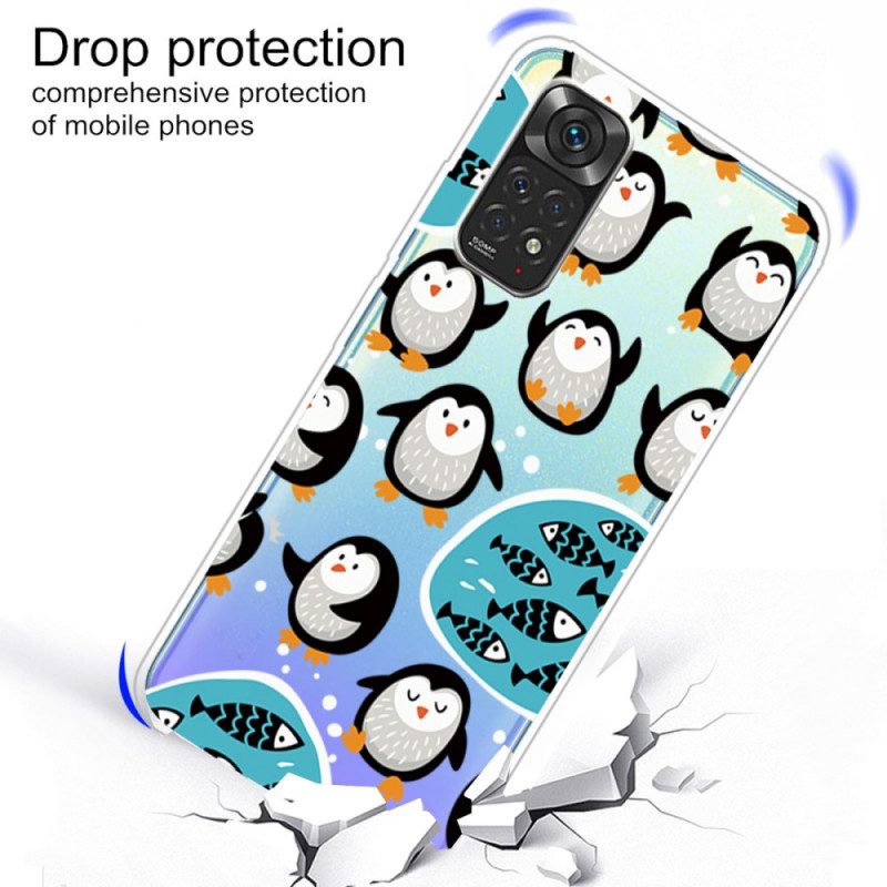 Mobilskal För Xiaomi Redmi Note 11 / 11S Pingviner Och Fiskar