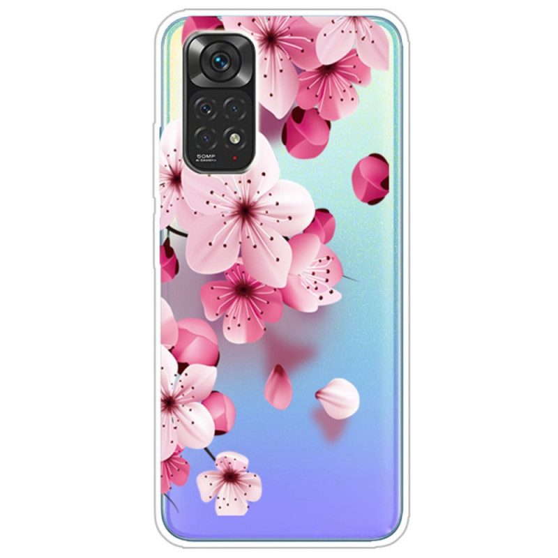 Mobilskal För Xiaomi Redmi Note 11 / 11S Små Rosa Blommor