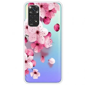 Mobilskal För Xiaomi Redmi Note 11 / 11S Små Rosa Blommor