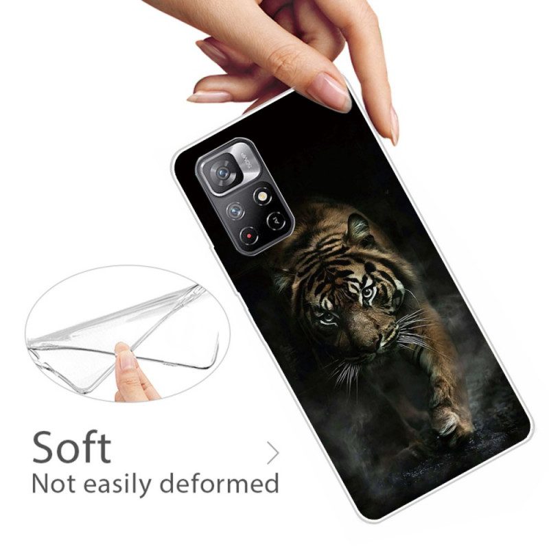Mobilskal För Xiaomi Redmi Note 11 Pro Plus 5G Flexibel Tiger
