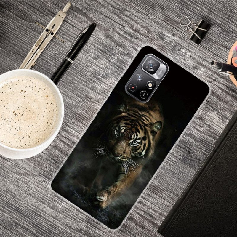 Mobilskal För Xiaomi Redmi Note 11 Pro Plus 5G Flexibel Tiger