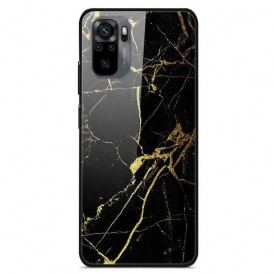 Mobilskal Poco M5s Supreme Marble Härdat Glas