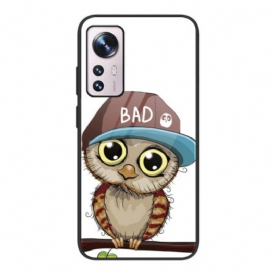 Mobilskal Xiaomi 12 / 12X Bad Owl Härdat Glas
