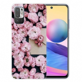 Mobilskal Xiaomi Redmi Note 10 5G Intensiva Blommor