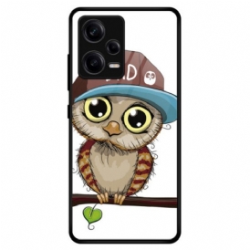 Mobilskal Xiaomi Redmi Note 12 Pro Bad Owl Härdat Glas
