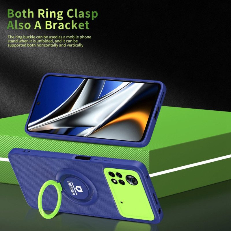 Skal För Poco X4 Pro 5G Bicolor Ring-stöd