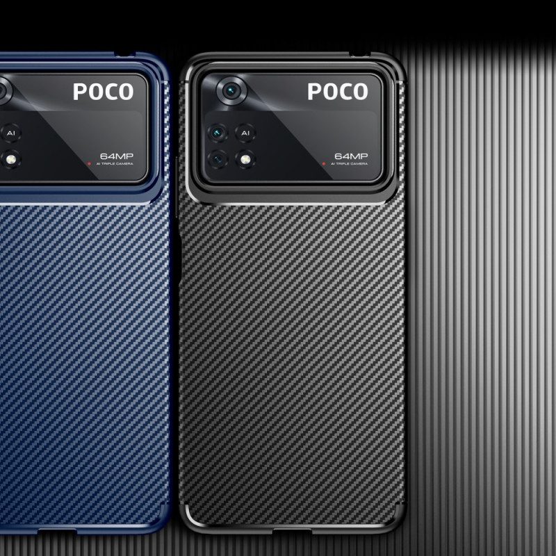 Skal För Poco X4 Pro 5G Flexibel Kolfiber