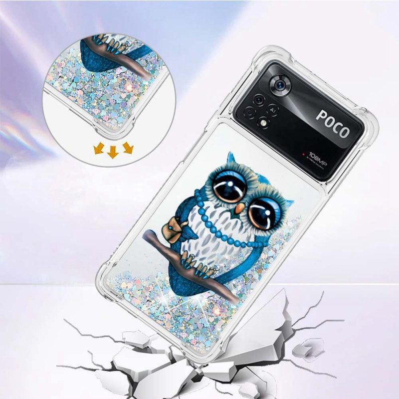 Skal För Poco X4 Pro 5G Fru Glitter Owl