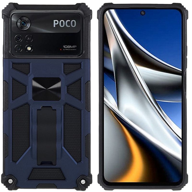 Skal För Poco X4 Pro 5G Tvåfärgs Avtagbart Stöd