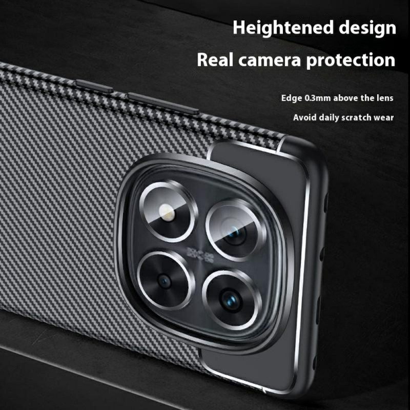 Skal För Poco X7 5g Klassisk Kolfiber