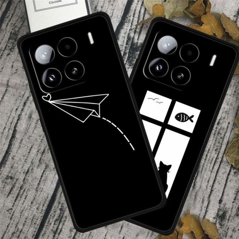 Skal För Xiaomi 15 Pro Stötsäkert Tpu-tryckt Mönster - Lev Skratta Kärlek