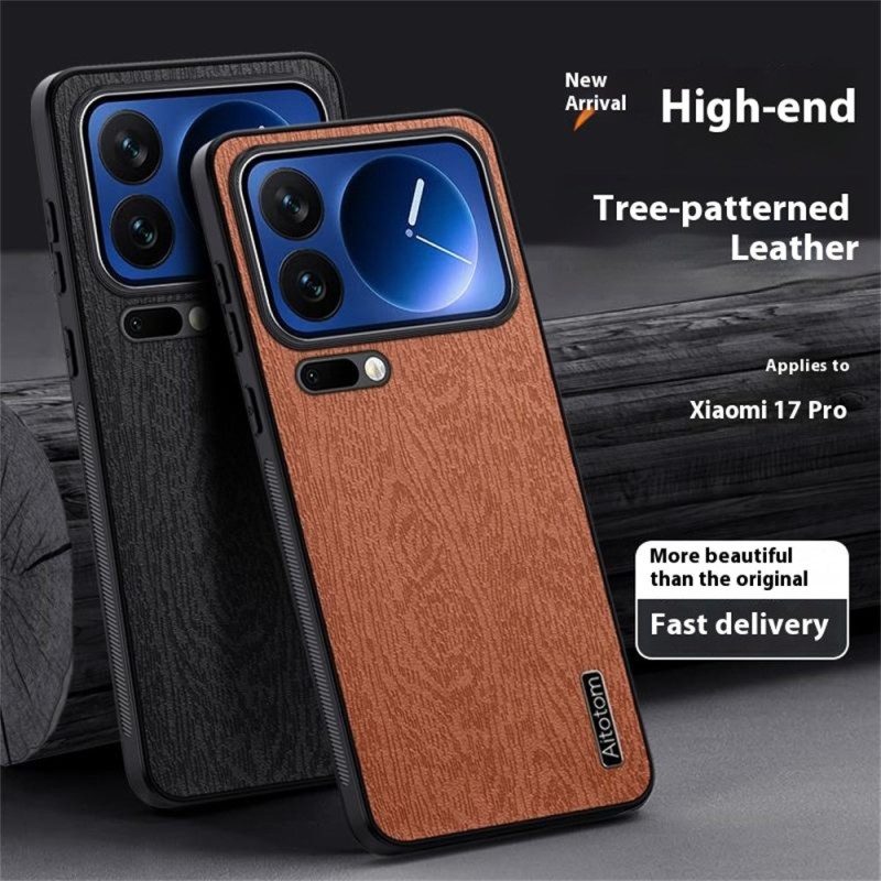 Skal För Xiaomi 17 Pro Azns Träeffekt
