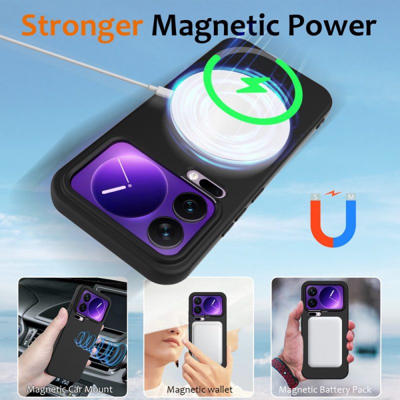 Skal För Xiaomi 17 Pro Flytande Silikon Magnetisk