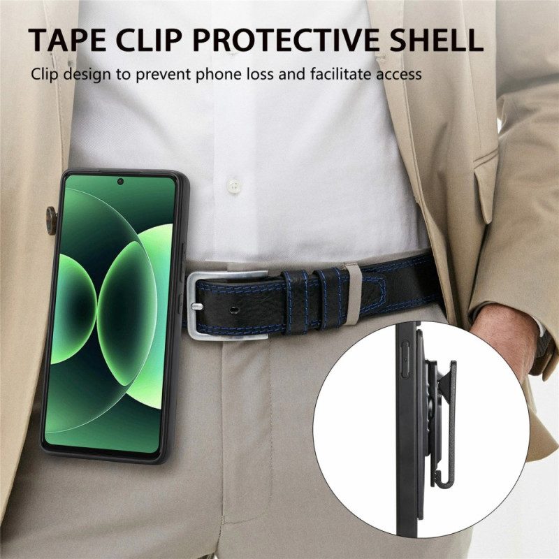 Skal För Xiaomi 17 Pro Max Bältesklämma Och Integrerat Stativ