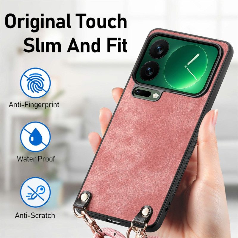 Skal För Xiaomi 17 Pro Max Lädereffekt