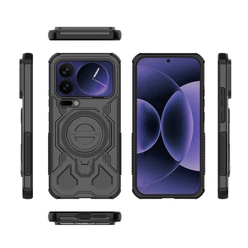 Skal För Xiaomi 17 Pro Max Magnetisk Med Roterande Stativ