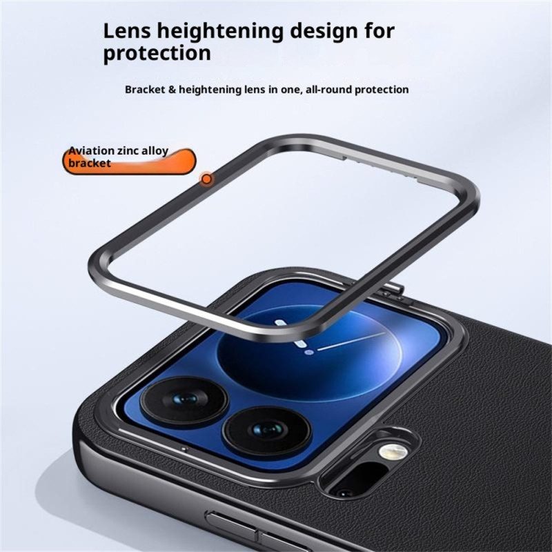 Skal För Xiaomi 17 Pro Max Metallbåge Och Integrerat Stativ