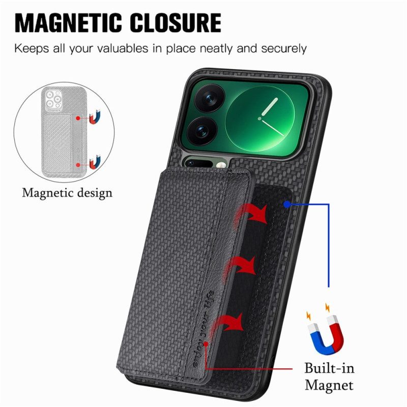 Skal För Xiaomi 17 Pro Max Rfid-blockerande Och Magnetisk Korthållare