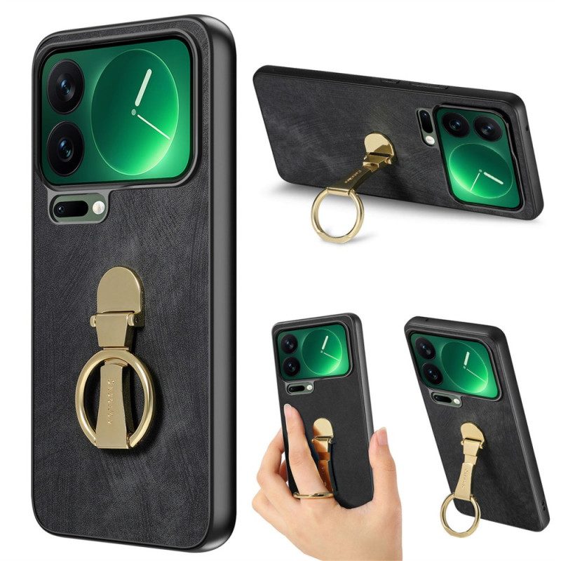 Skal För Xiaomi 17 Pro Stativ Hopfällbart Och Med Retrostruktur Caseneo