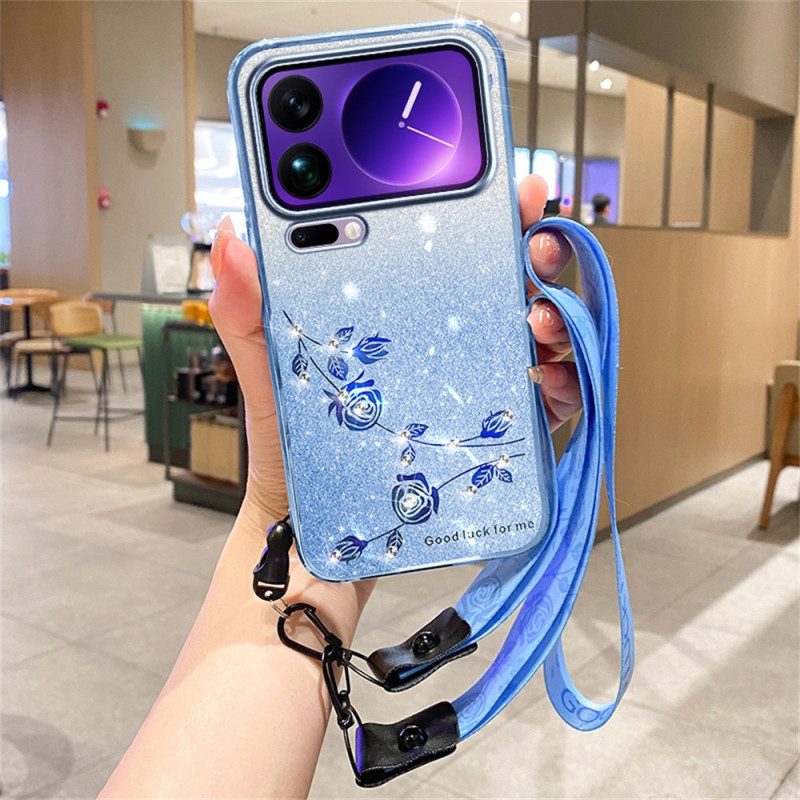 Skal För Xiaomi 17 Pro Strass Med Remmar