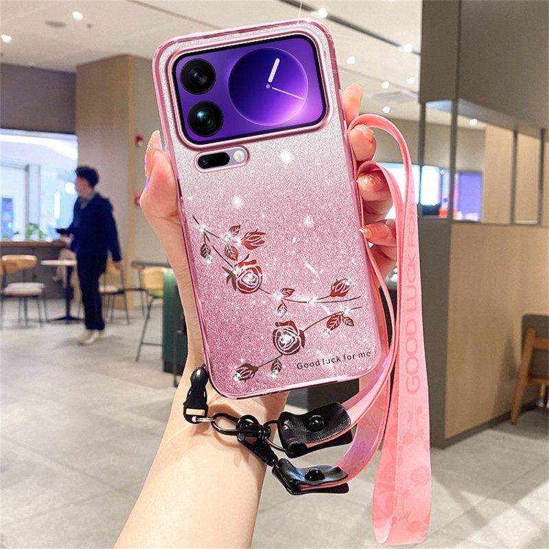 Skal För Xiaomi 17 Pro Strass Med Remmar