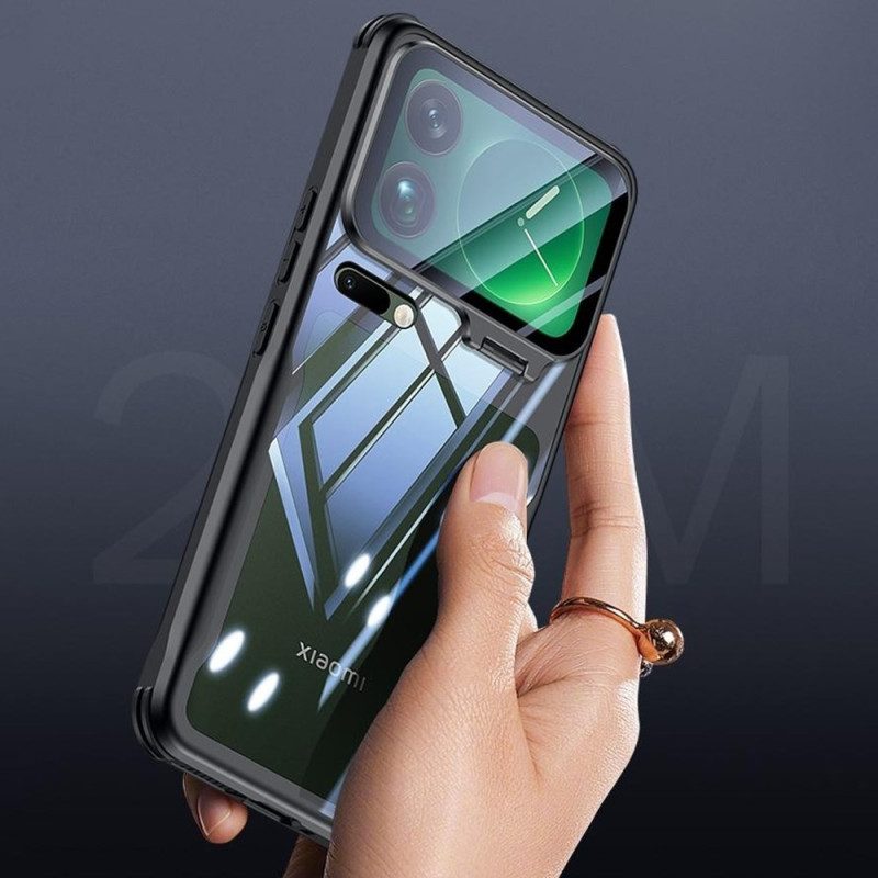 Skal För Xiaomi 17 Pro Transparent Integrerat Stativ Och Kameraskydd