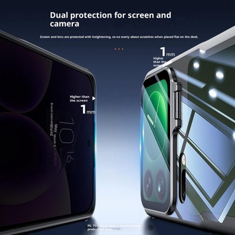 Skal För Xiaomi 17 Pro Transparent Integrerat Stativ Och Kameraskydd