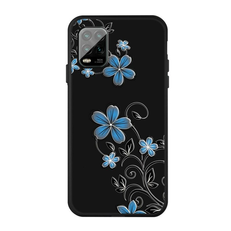 Skal För Xiaomi Mi 10 Lite Blå Blommor