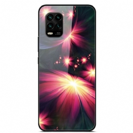 Skal För Xiaomi Mi 10 Lite Fantiga Blommor I Härdat Glas