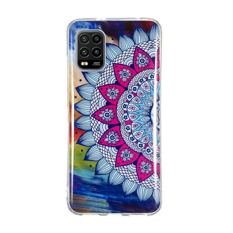 Skal För Xiaomi Mi 10 Lite Fluorescerande Färgglada Mandala