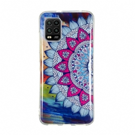 Skal För Xiaomi Mi 10 Lite Fluorescerande Färgglada Mandala