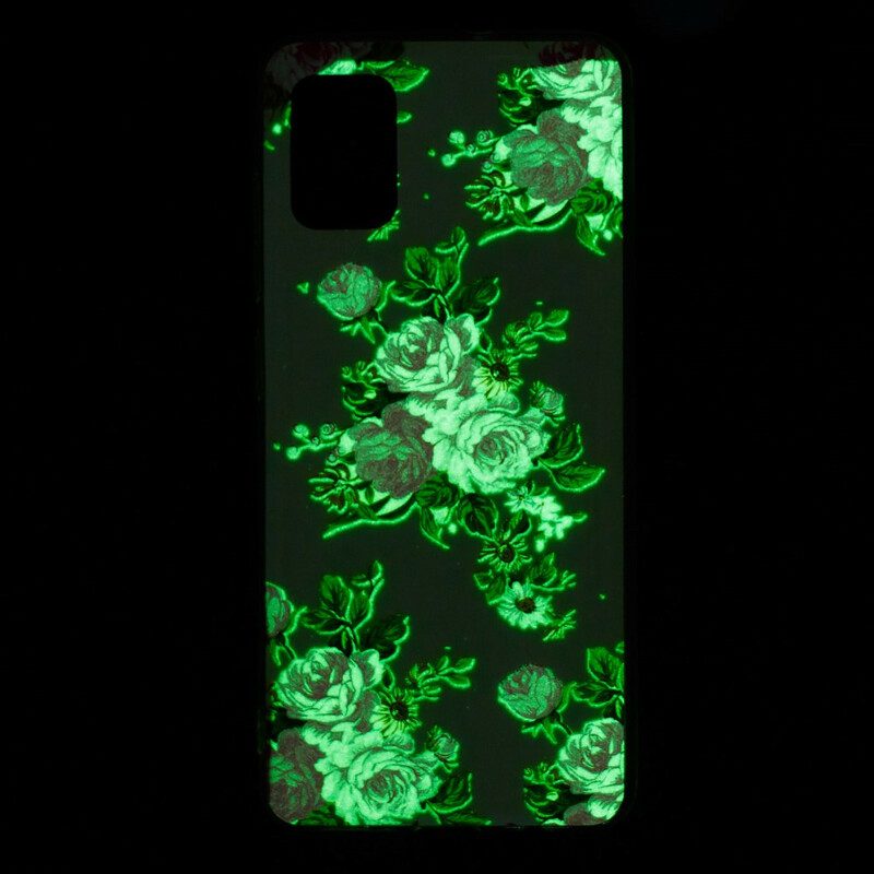 Skal För Xiaomi Mi 10 Lite Fluorescerande Frihetsblommor