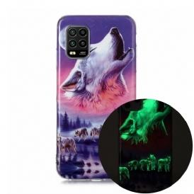 Skal För Xiaomi Mi 10 Lite Fluorescerande Wolf Series