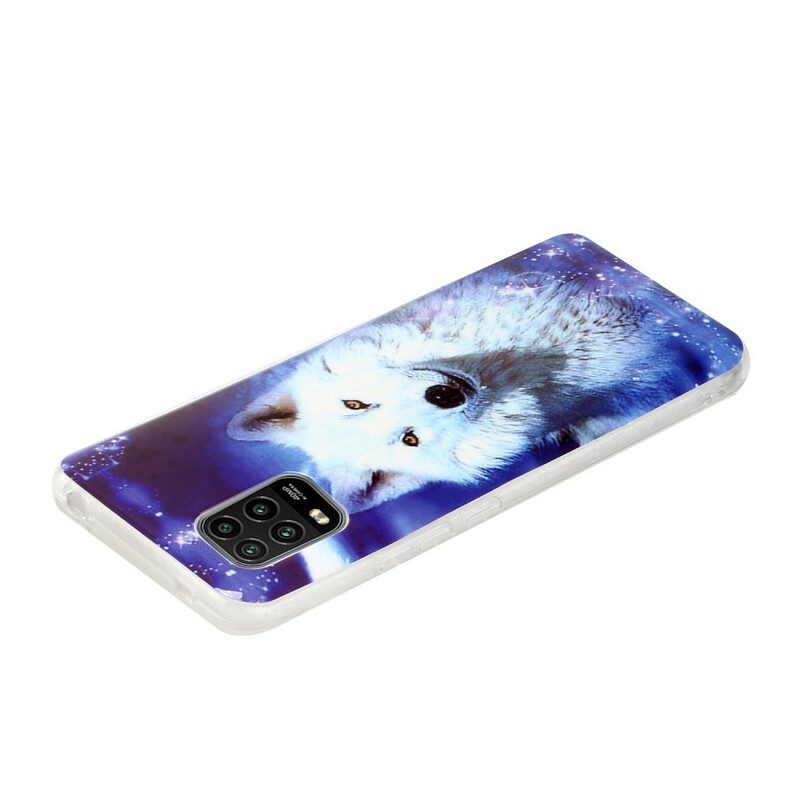 Skal För Xiaomi Mi 10 Lite Fluorescerande Wolf Series