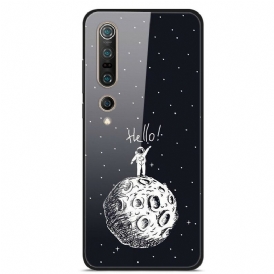 Skal För Xiaomi Mi 10 / 10 Pro Hej Moon Härdat Glas