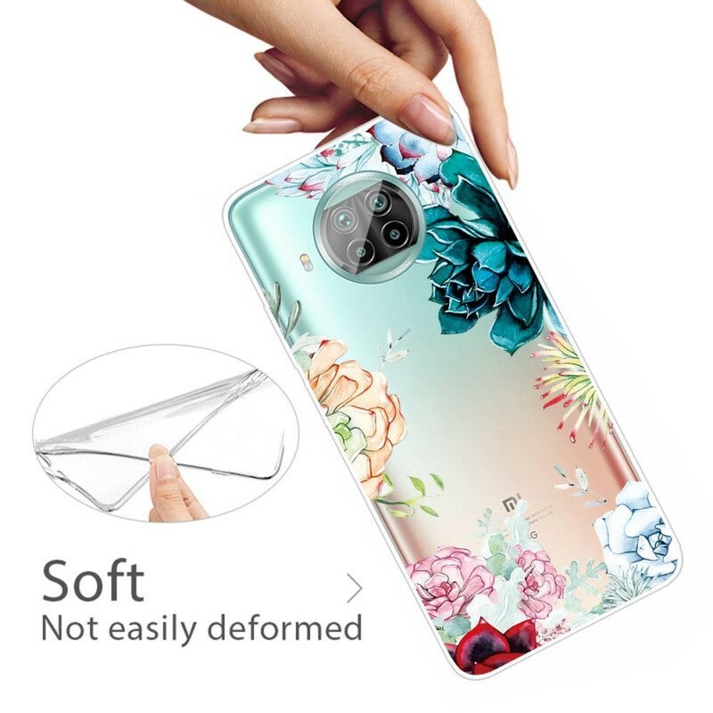 Skal För Xiaomi Mi 10T Lite / Redmi Note 9 Pro 5G Akvarellblommor
