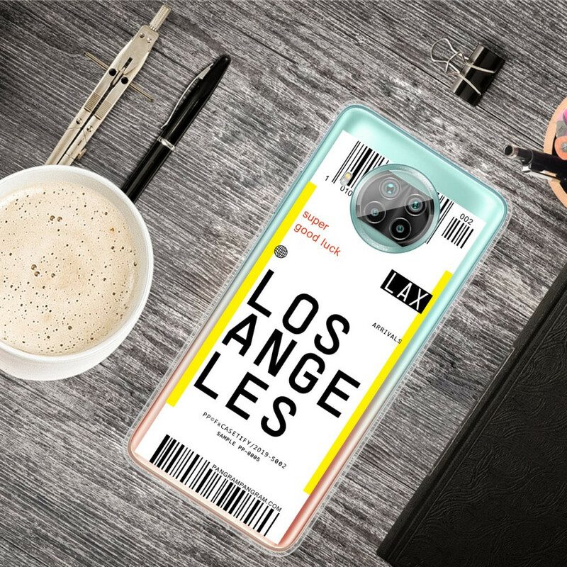Skal För Xiaomi Mi 10T Lite / Redmi Note 9 Pro 5G Boardingkort Till Los Angeles