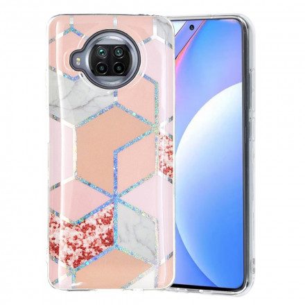 Skal För Xiaomi Mi 10T Lite / Redmi Note 9 Pro 5G Glitter Design Marble