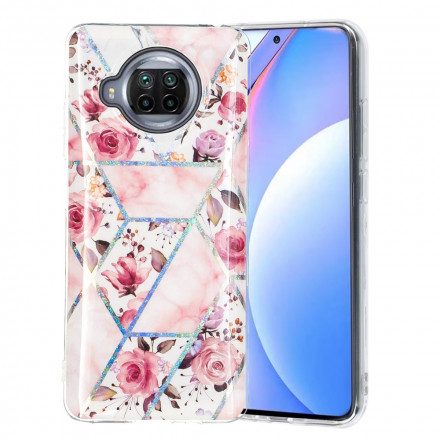 Skal För Xiaomi Mi 10T Lite / Redmi Note 9 Pro 5G Marmorerade Blommor