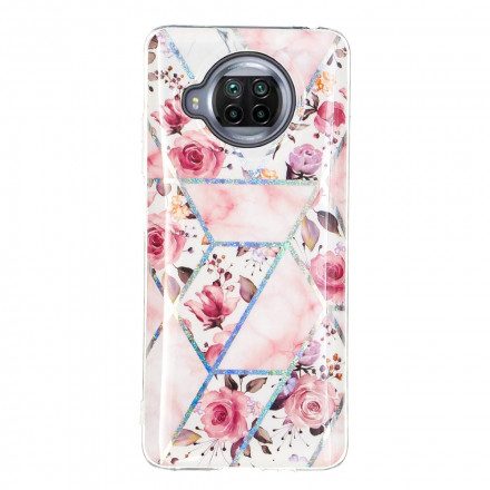 Skal För Xiaomi Mi 10T Lite / Redmi Note 9 Pro 5G Marmorerade Blommor