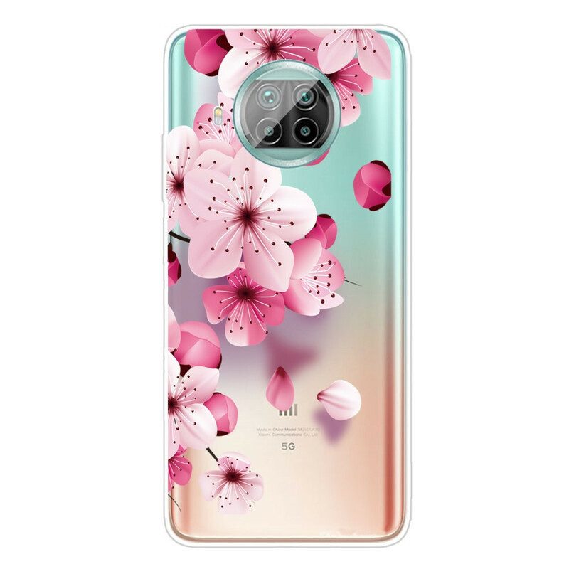 Skal För Xiaomi Mi 10T Lite / Redmi Note 9 Pro 5G Små Rosa Blommor