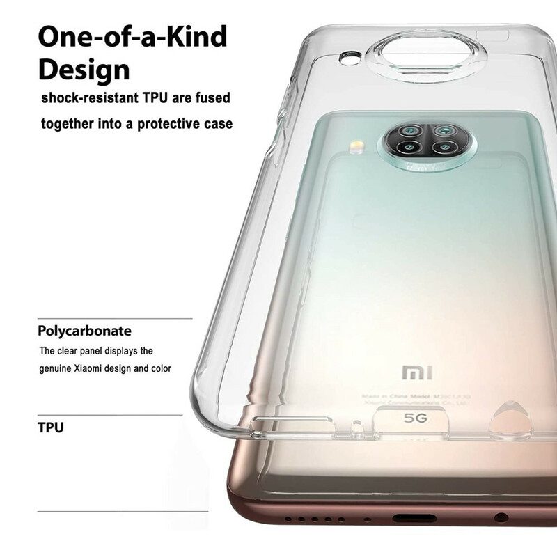 Skal För Xiaomi Mi 10T Lite / Redmi Note 9 Pro 5G Transparent