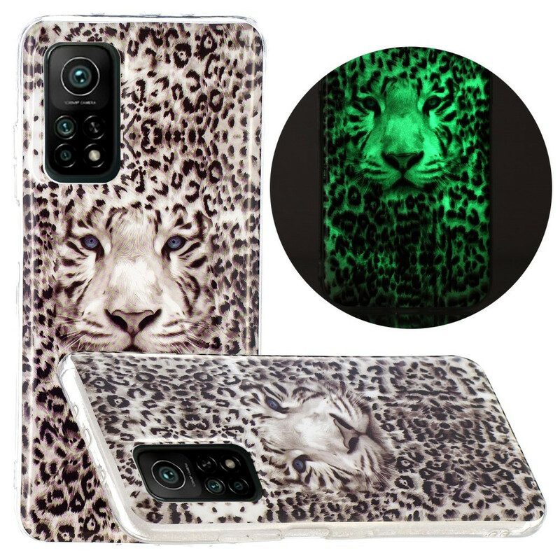 Skal För Xiaomi Mi 10T / 10T Pro Fluorescerande Leopard